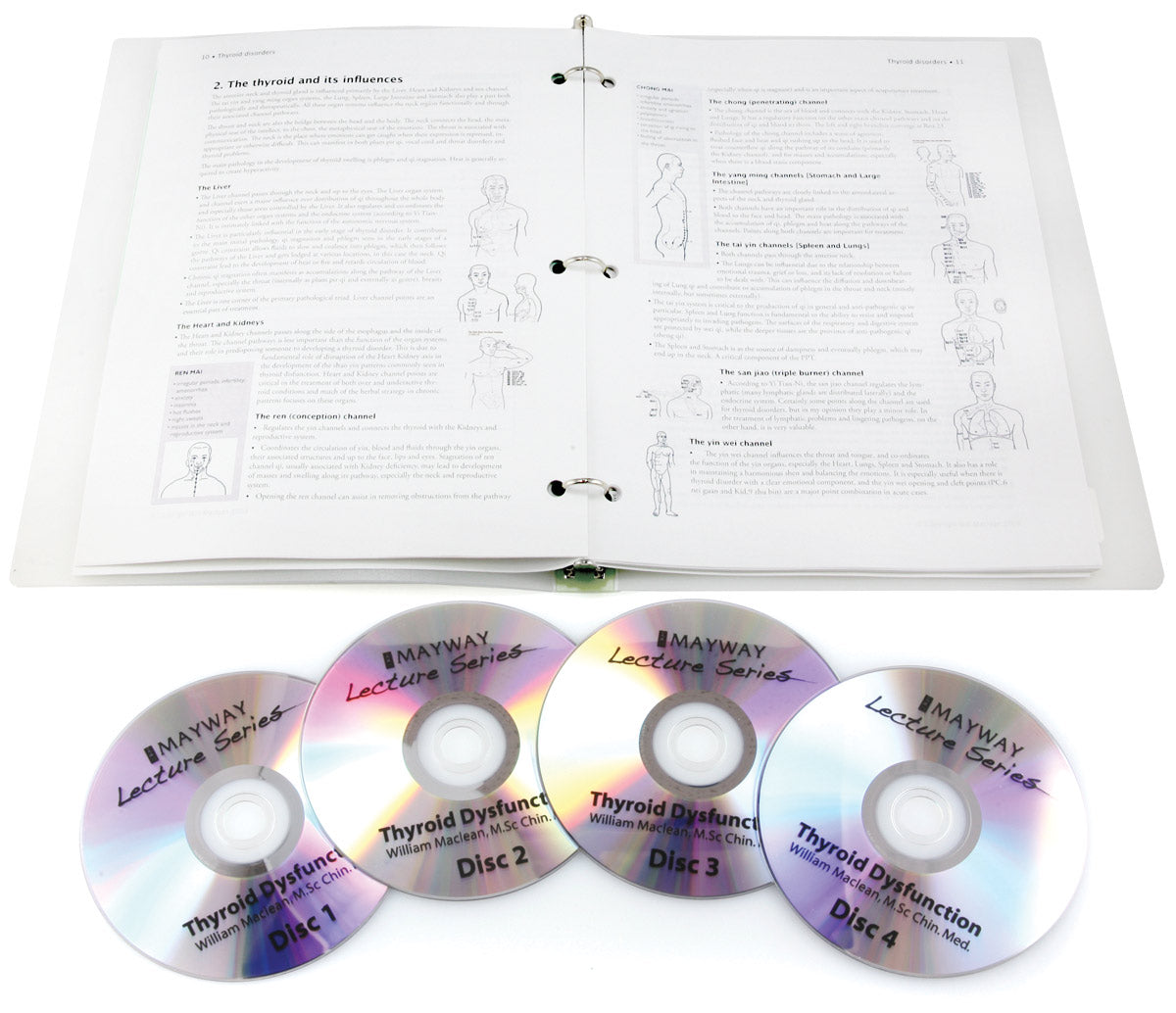 Binder and DVDs for Thyroid Dysfunction- William Maclean, M.Sc Chin.Med.- Distance Ed. Course