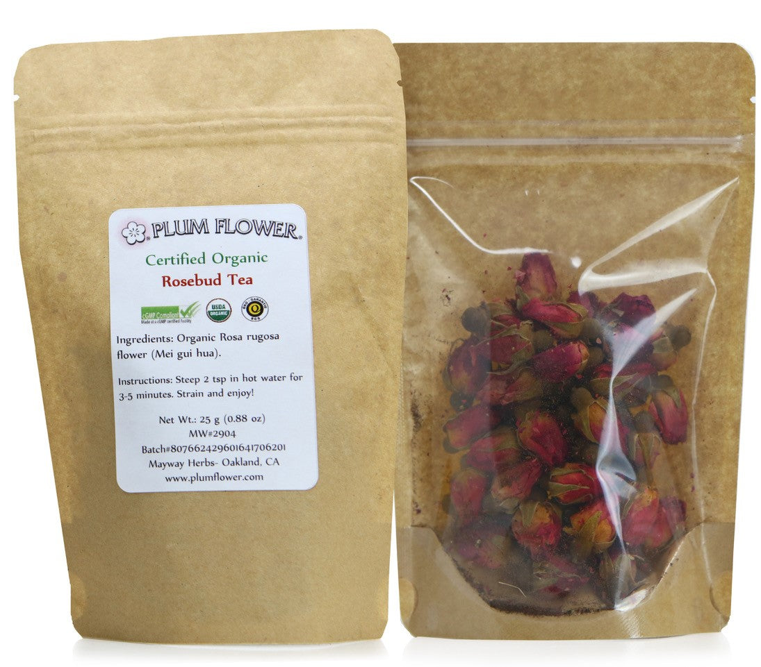 Plum Flower™️ Rosebud Tea, 25g- Certified Organic