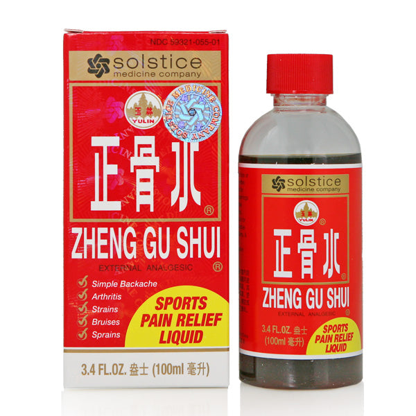 Solstice medicine company Zheng Gu Shui, external analgesic 3.4 FL.OZ (100ml)