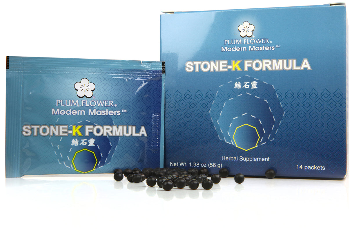 Plum Flower™️ Modern Masters Series™️ Stone-K Formula, box, pouch and teapills.