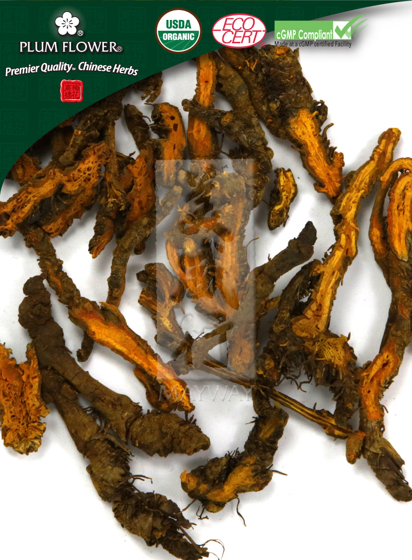 Plum Flower™️ Huang Lian, unsulfured- Certified Organic