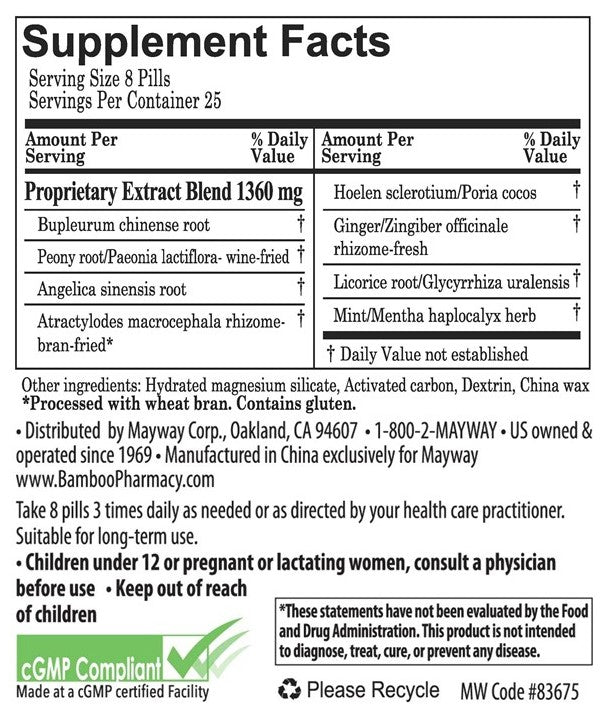 Bamboo Pharmacy® Stress Support, supplement facts