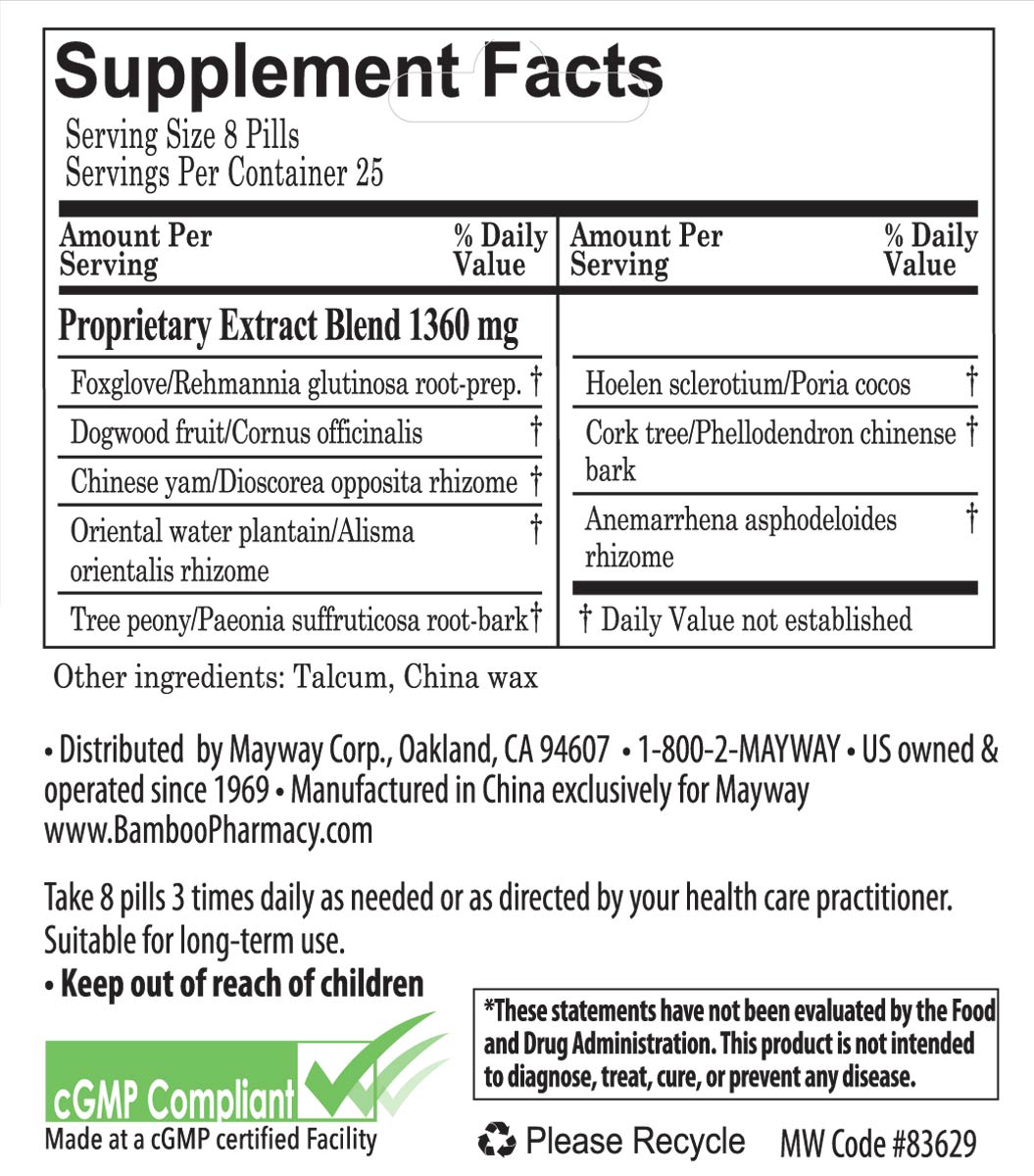 Bamboo Pharmacy™️ Menopause Support, supplement facts