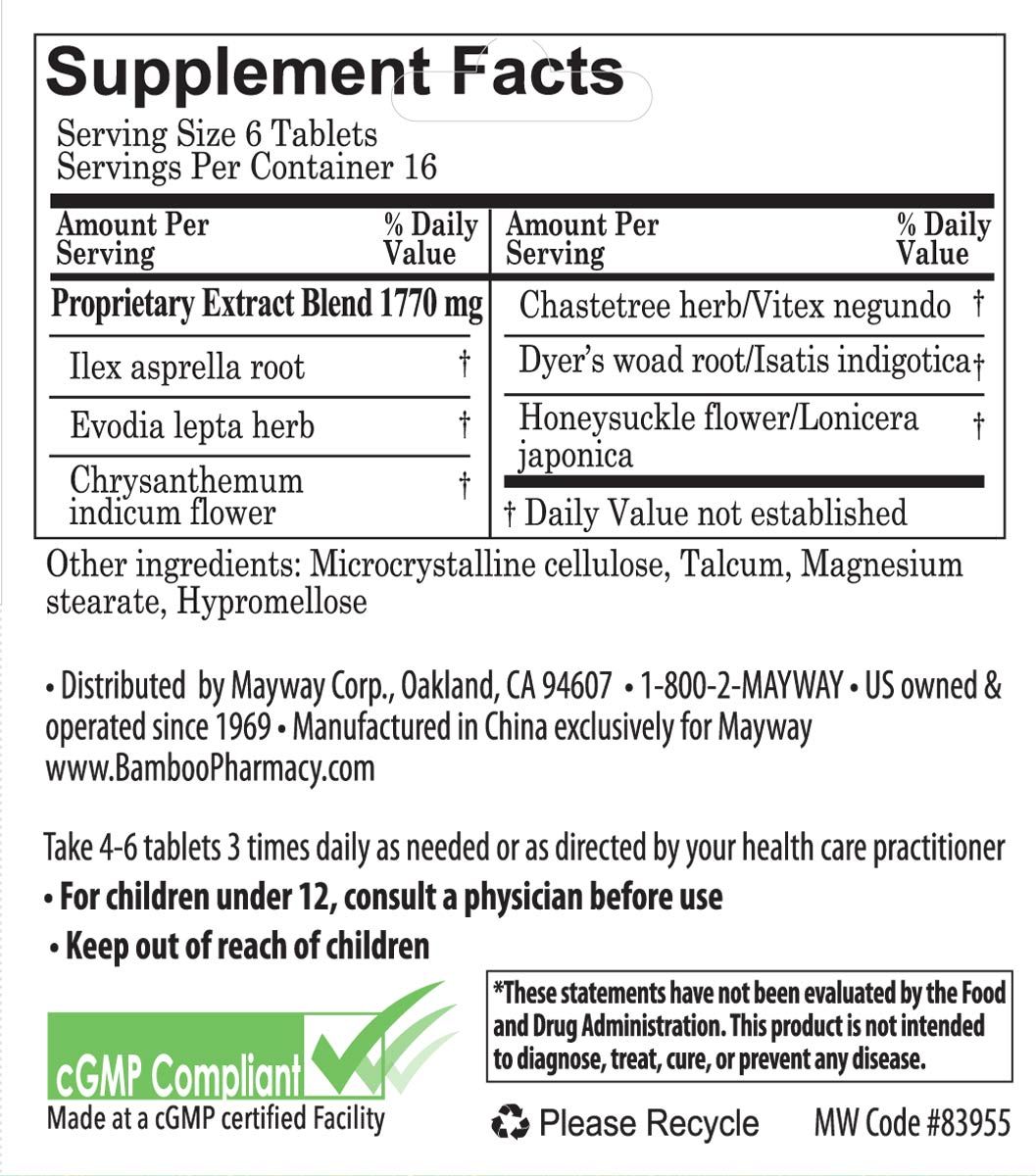 Bamboo Pharmacy™ Winter Defense, supplement facts