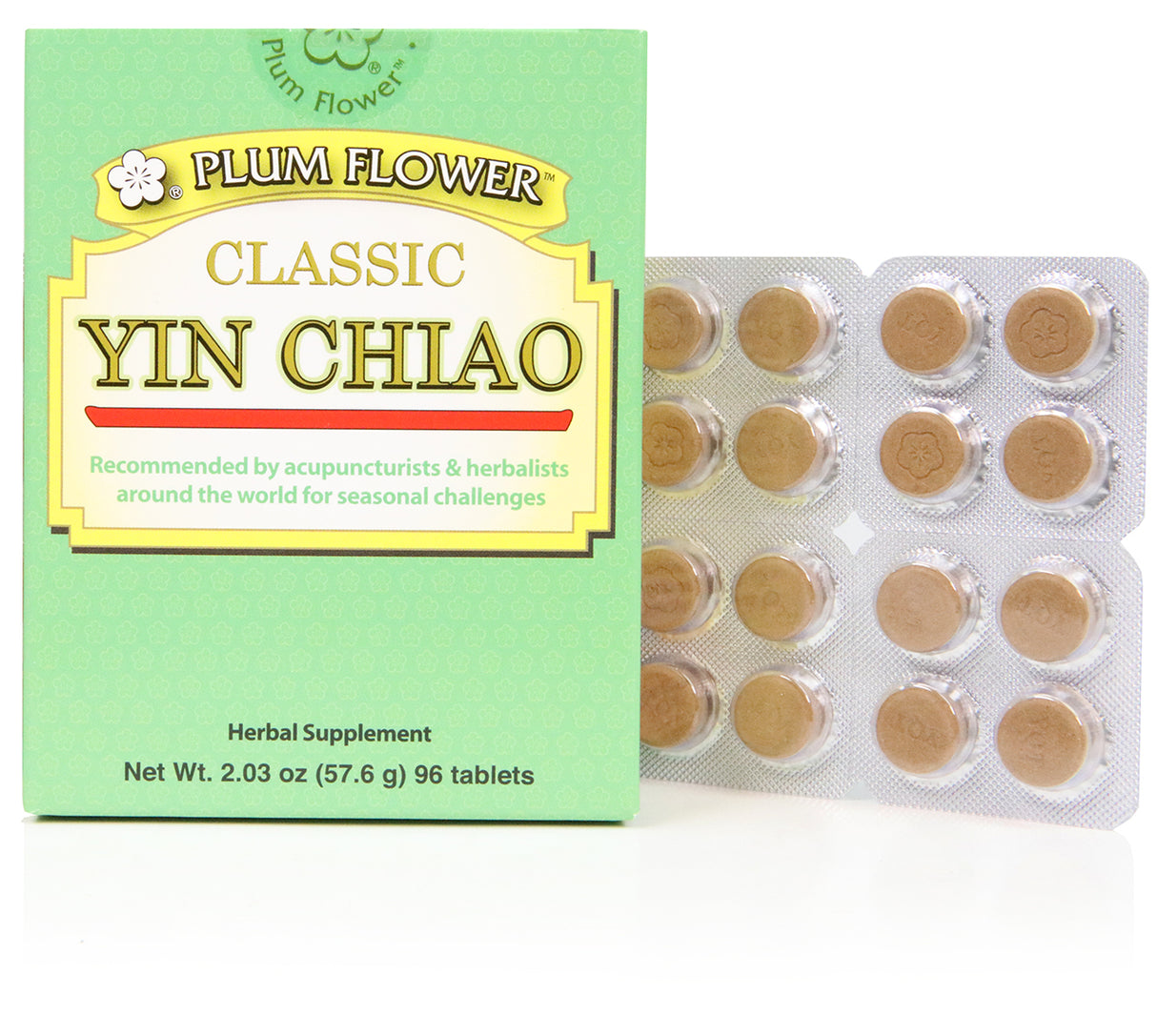Plum Flower™️ Classic Yin Chiao Chieh Tu Pien Tablets, blister pack
