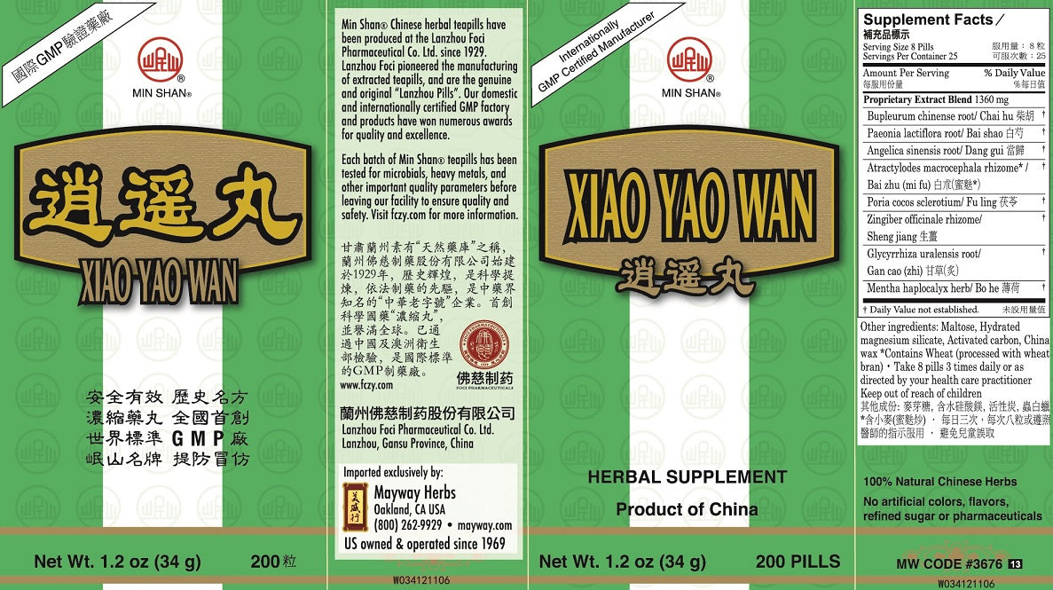 Min Shan® Xiao Yao Wan - box panels