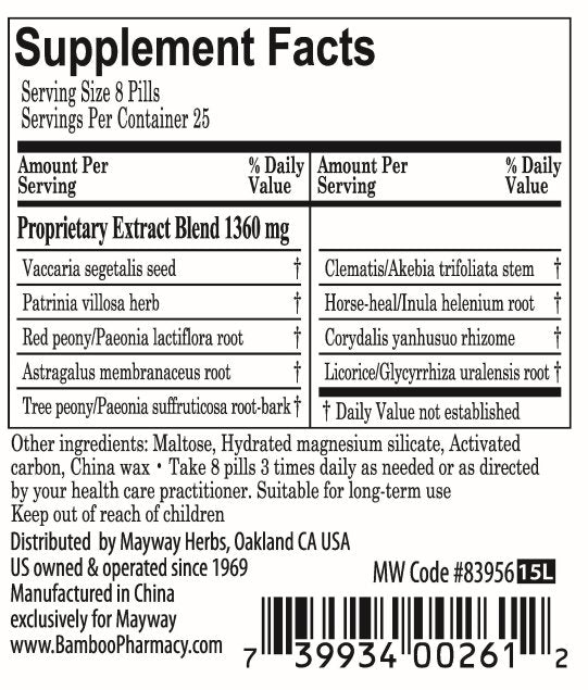Bamboo Pharmacy™️ Prostate Health Support, supplement facts