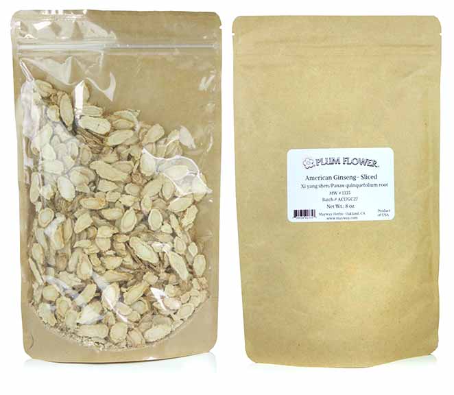 Plum Flower™️ American Ginseng / Xi Yang Shen slices