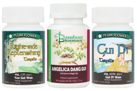 Tonify Blood and Qi + Blood Formulas Comparison