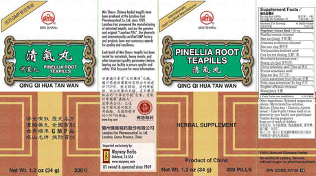Min Shan®  Pinellia Root Teapills - box panels