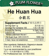 Plum Flower™️ He Huan Hua extract granule-supplement facts