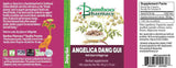 Bamboo Pharmacy™️ Angelica Dang Gui Capsules - full label