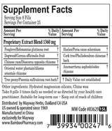 Bamboo Pharmacy™️  Menopause Support, supplement facts