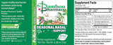Bamboo Pharmacy™️  Seasonal Nasal Support, full label