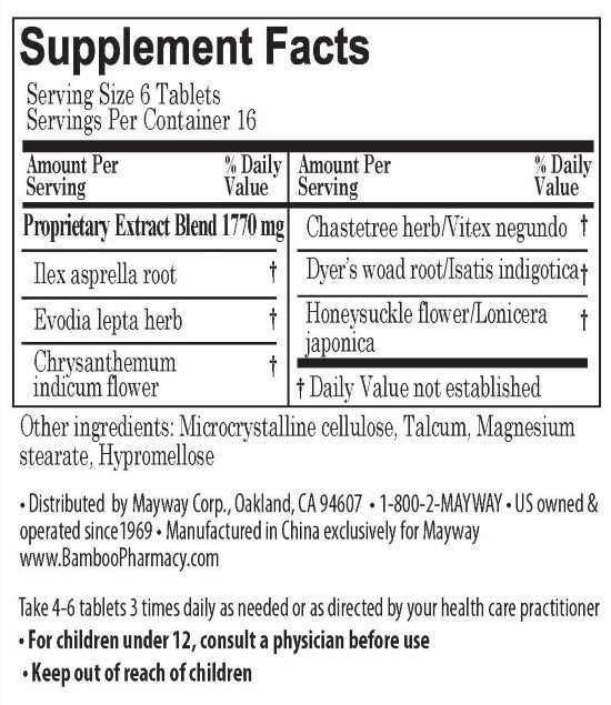 Bamboo Pharmacy™ Winter Defense, supplement facts