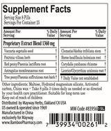 Bamboo Pharmacy™️  Prostate Health Support, supplement facts