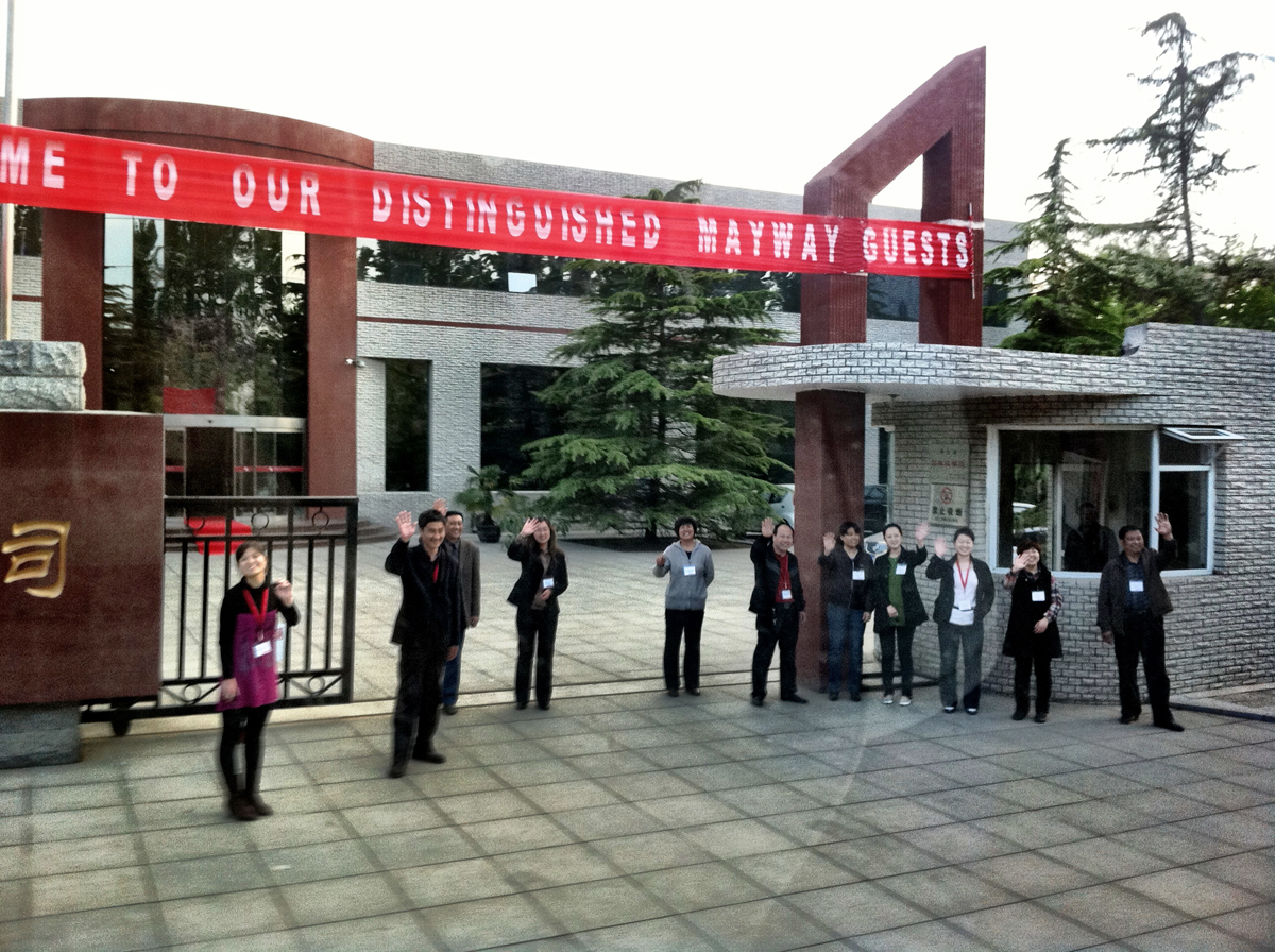 Mayway Hebei staff bidding farewell