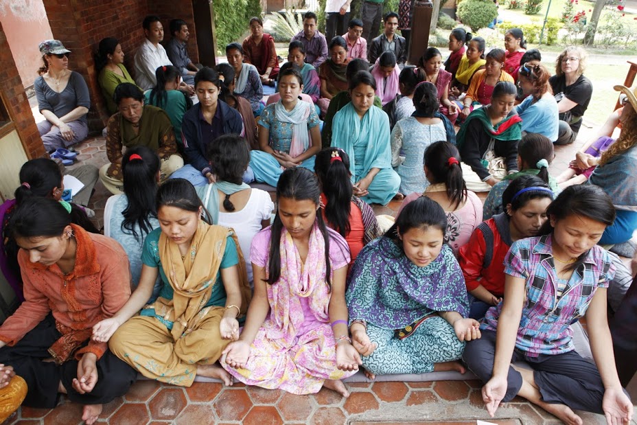 Children at Maiti Nepal receiving ear acupuncture - Photo: Thomas Kelley