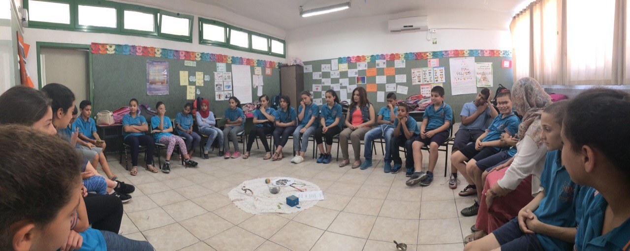 photo of young adults sitting in a circle
