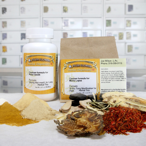 Photo of products created by the Mayway herbal dispensary