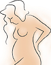 Drawing of a pregnant woman
